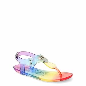 MICHAEL KORS  HARMONY LOCK RAINBOW JELLY SANDALS